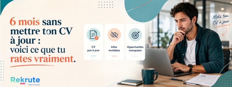 6 mois sans mettre ton CV à jour : voici ce que tu rates vraiment